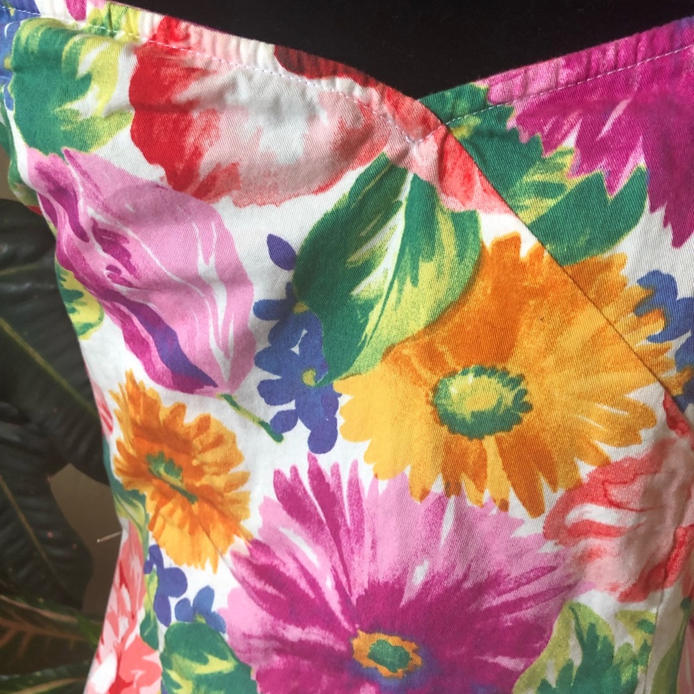 Dolce and Gabbana vintage floral strapless dress - Picture 7 of 11